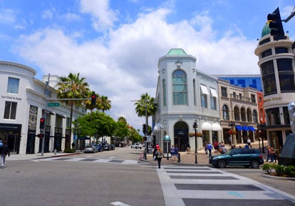 Peruse the boutiques on Rodeo Drive in Beverly Hills, California